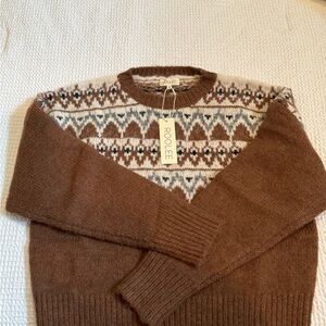 ROOLEE Brown Patterned Sweater